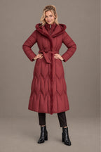 Claudine | Quilted Belted Hooded Winter Coat
