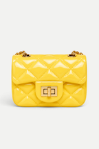 Livia | Quilted Mini Shoulder Bag with Chain Strap