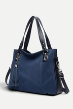 Zélie | Tassel Patchwork Velvet Shoulder Bag