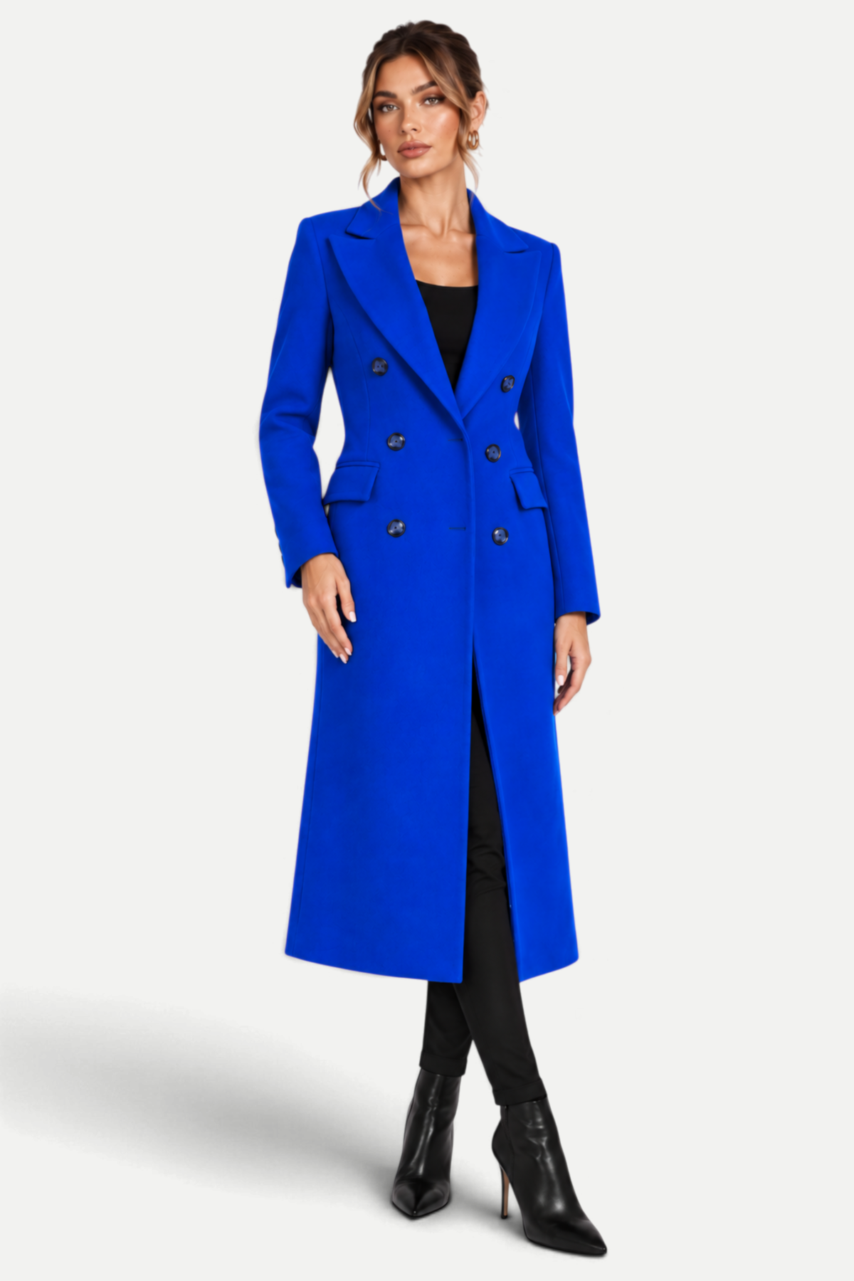Ottilie | Double-Breasted Lapel Long Coat