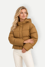 Freya | Women's Hooded Cropped Puffer Jacket