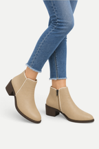 Zephyrelle | Pointed Toe Low Heel Ankle Boots