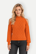 Xavelle | Cold Shoulder Knit Sweater