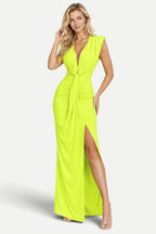 Élodie | High-Waist Pleated Long Dress