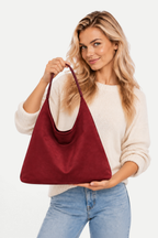 Celestine | Suede One-Shoulder Tote Bag with Large Capacity