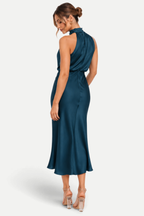 Calista | Halterneck High-Waist Long Dress