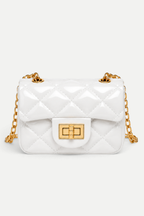 Livia | Quilted Mini Shoulder Bag with Chain Strap