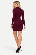 Odalys | Cutout Long Sleeve Knitted Dress