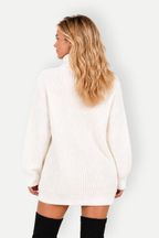 Aveline | Ribbed Longline Turtleneck Sweater