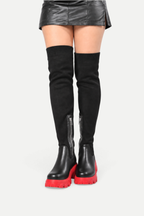 Elowira | Chunky Sole Knee High Boots