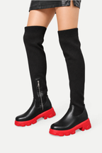 Elowira | Chunky Sole Knee High Boots