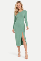 Selvara | Cotton Long Sleeve Knit Dress