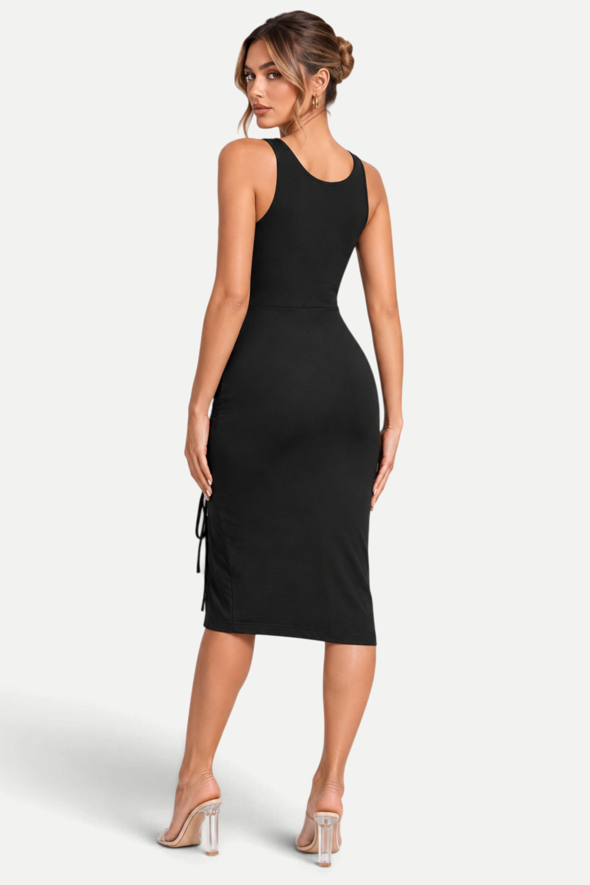 Ameliora | Drawstring Knit Pullover Dress