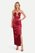 Céliane | Halter Asymmetric Dress