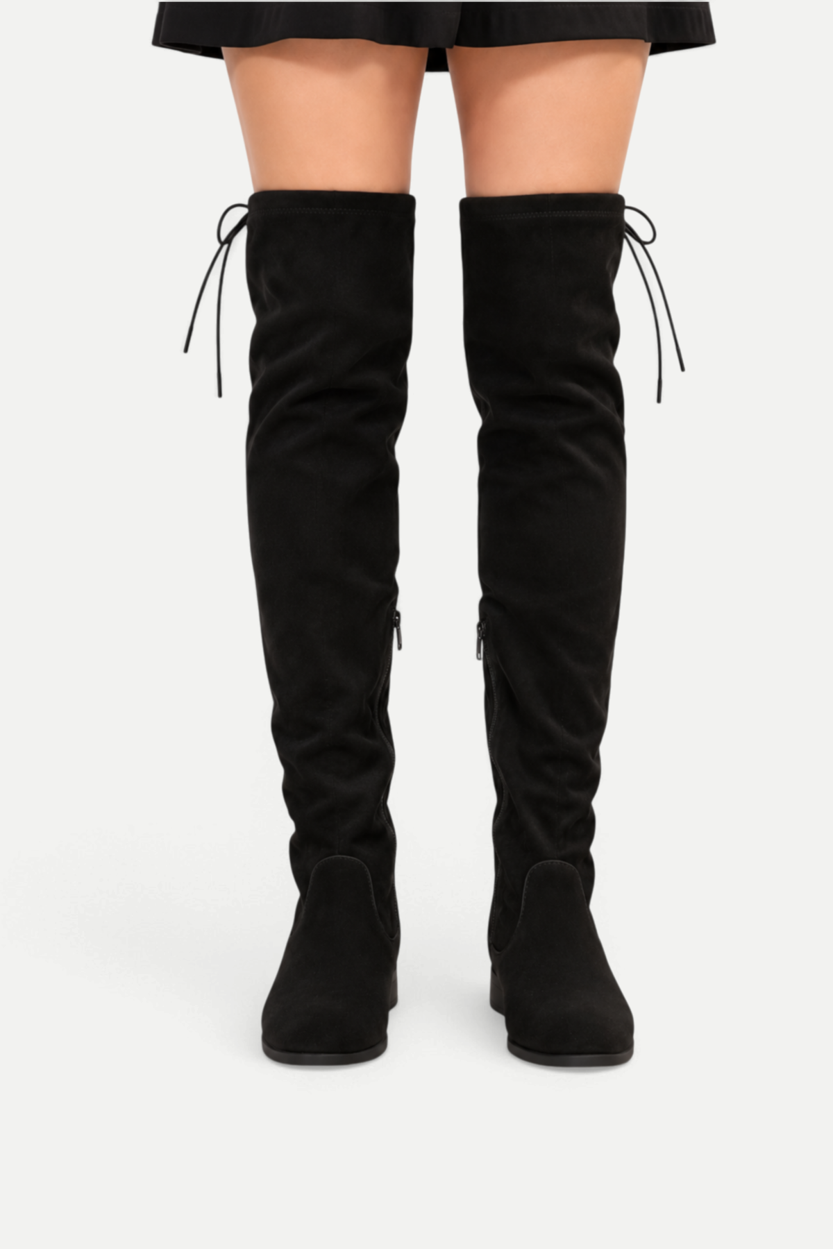 Zorélia | Suede Over-the-Knee Low Heel Boots