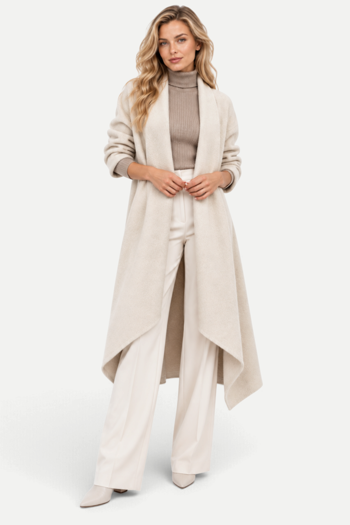 Marcella | Women's Longline Open-Front Knit Cardigan