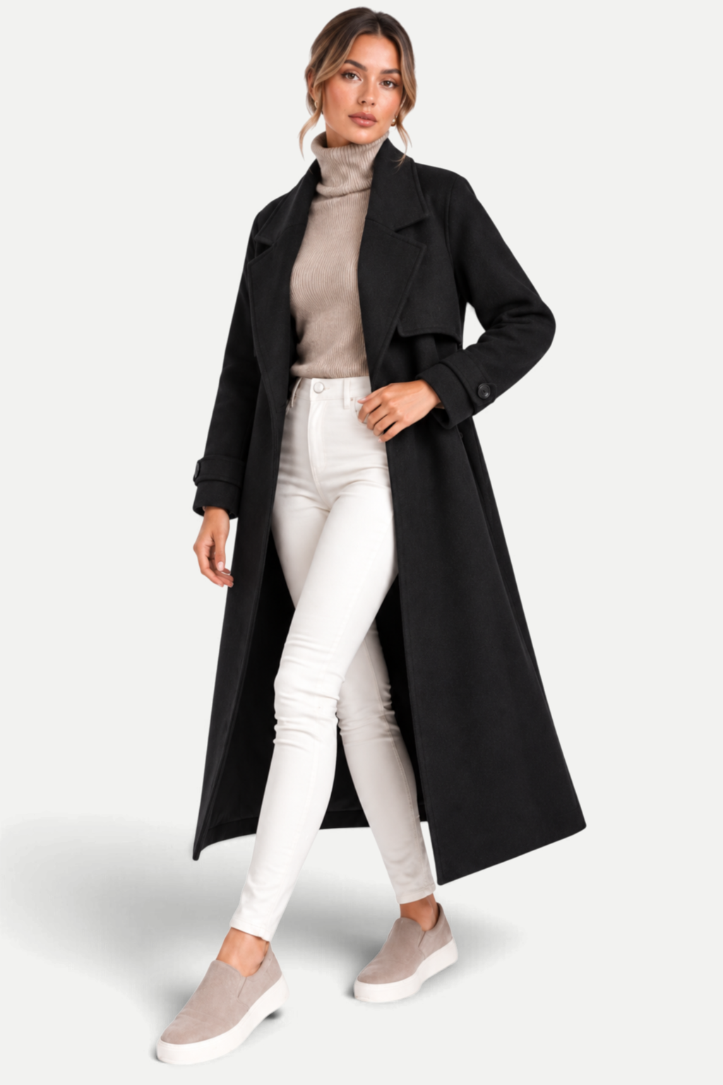 Corinne | Straight-Cut Mid-Length Overcoat