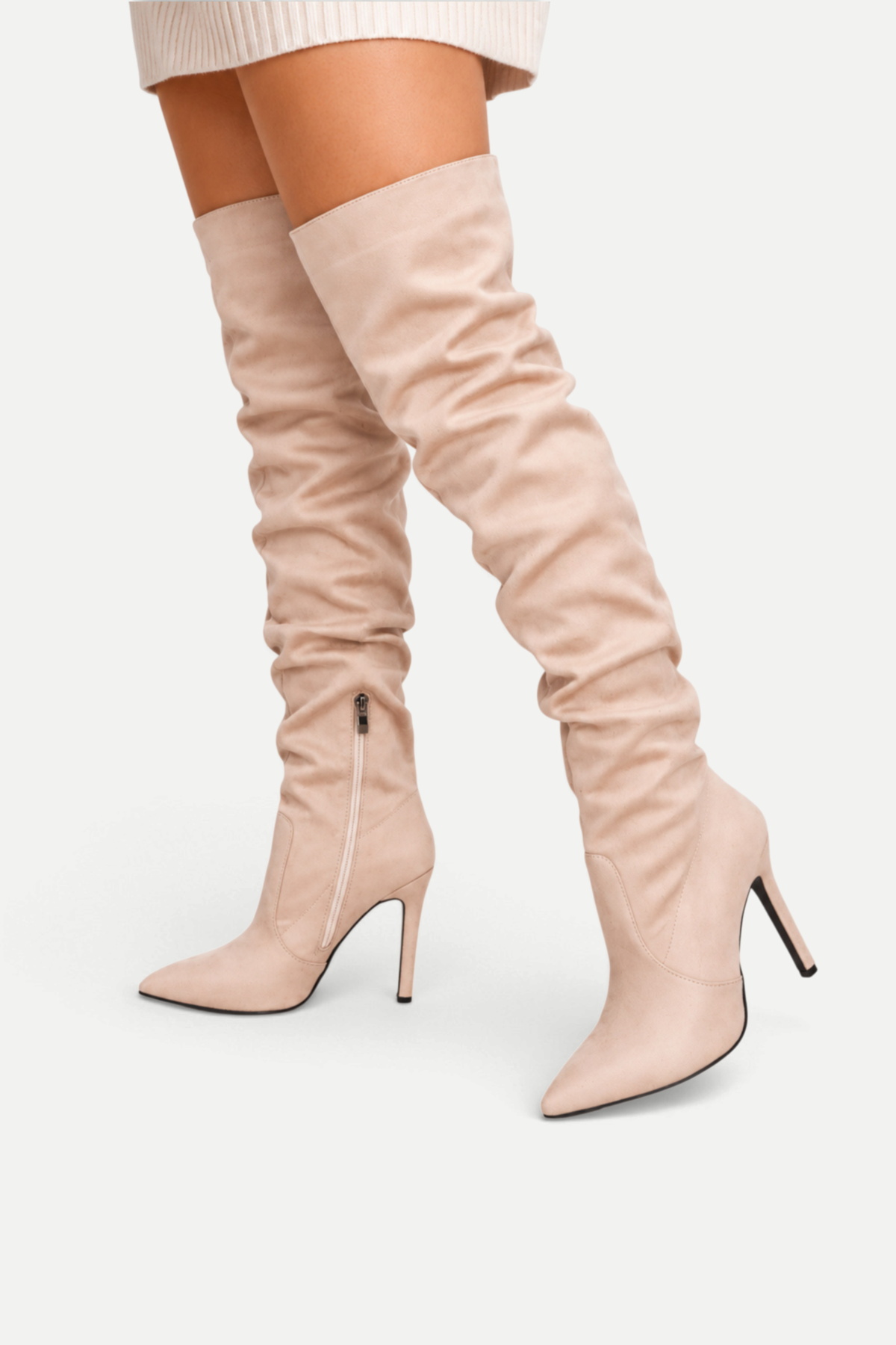 Avenelle | Pointed Toe Over-the-Knee Stiletto Boots