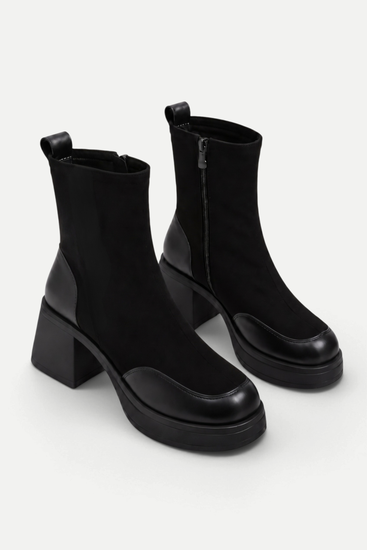 Sabine | Chunky Block-Heel Ankle Boots