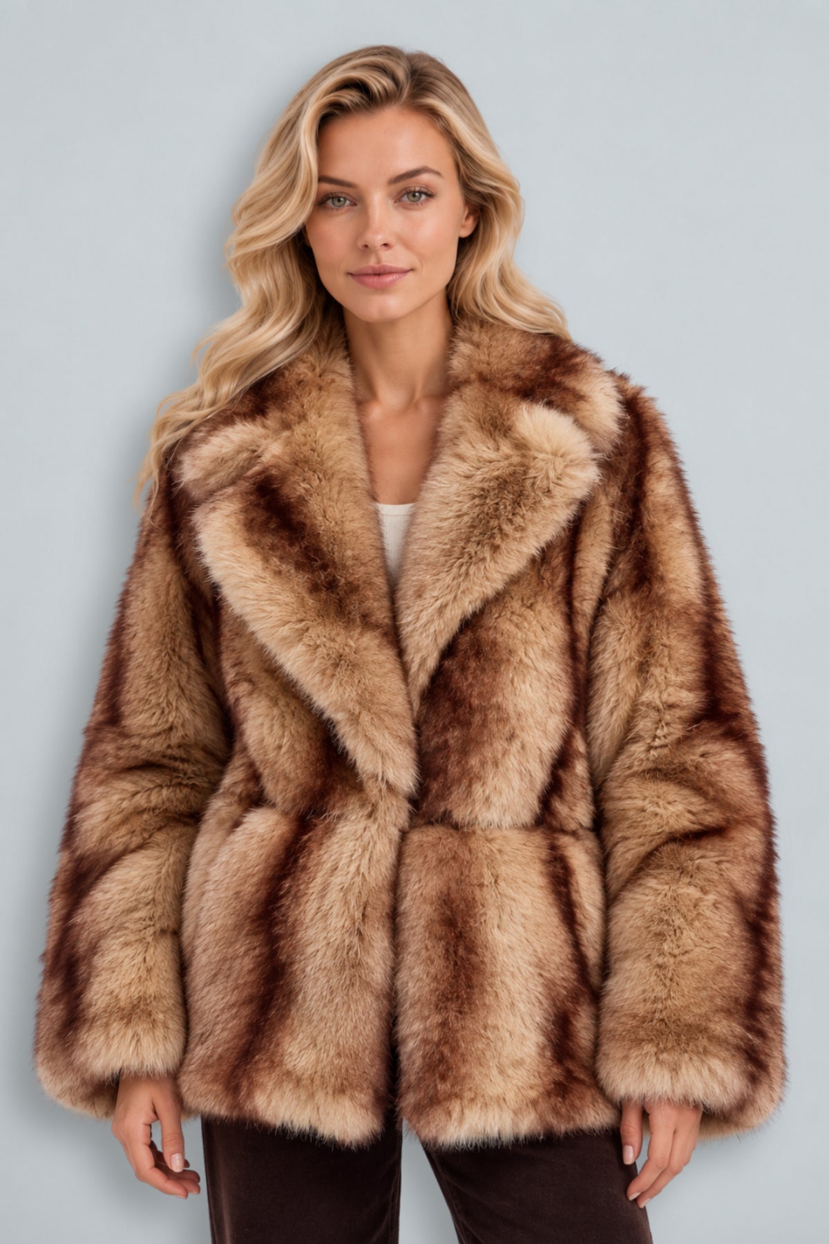 Isolde | Fur Collar Short Winter Coat