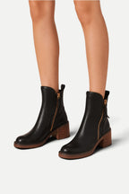 Amélie | Retro Ankle Boots with Block Heel