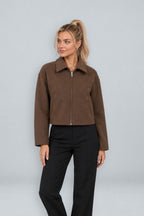 Margaux | Zip-Up Boxy Short Coat