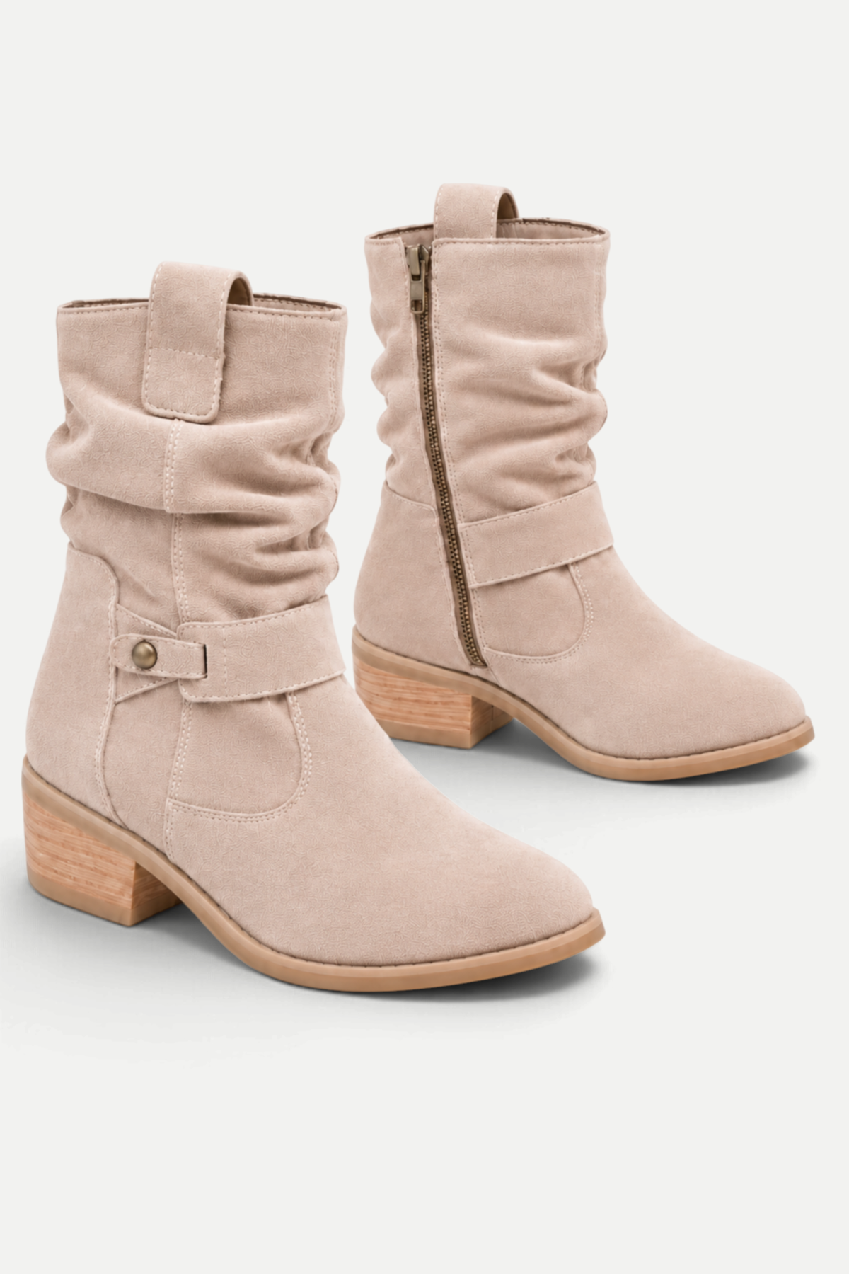 Viviana | Suede Pointed-Toe Mid-Calf Boots