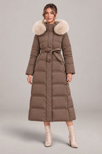 Arielle | Belted Hooded Winter Coat