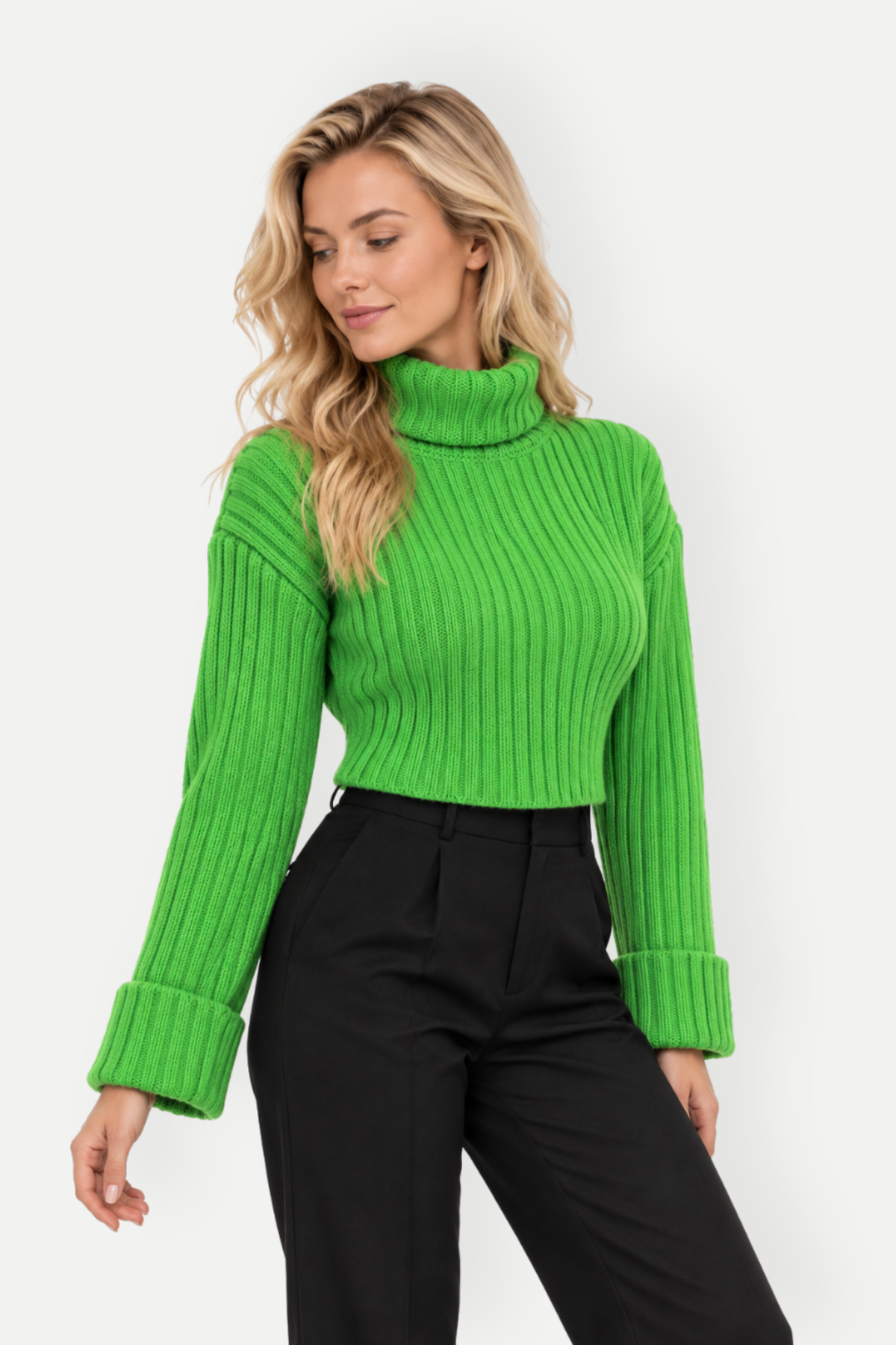 Isla | Ribbed Turtleneck Sweater