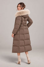 Arielle | Belted Hooded Winter Coat