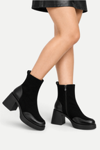 Sabine | Chunky Block-Heel Ankle Boots