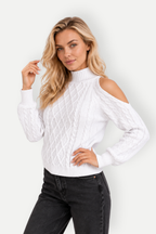 Xavelle | Cold Shoulder Knit Sweater