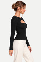 Marisol | Crossover Cutout Ribbed Top