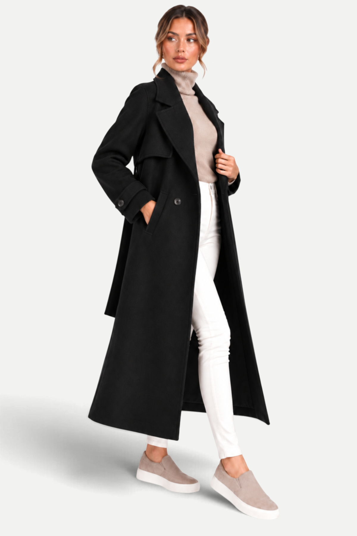 Corinne | Straight-Cut Mid-Length Overcoat