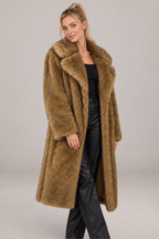 Odette | Long Faux Fox Fur Coat