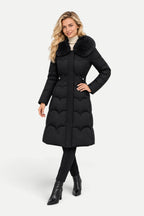 Margaux | Fur Collar Long Puffer Jacket