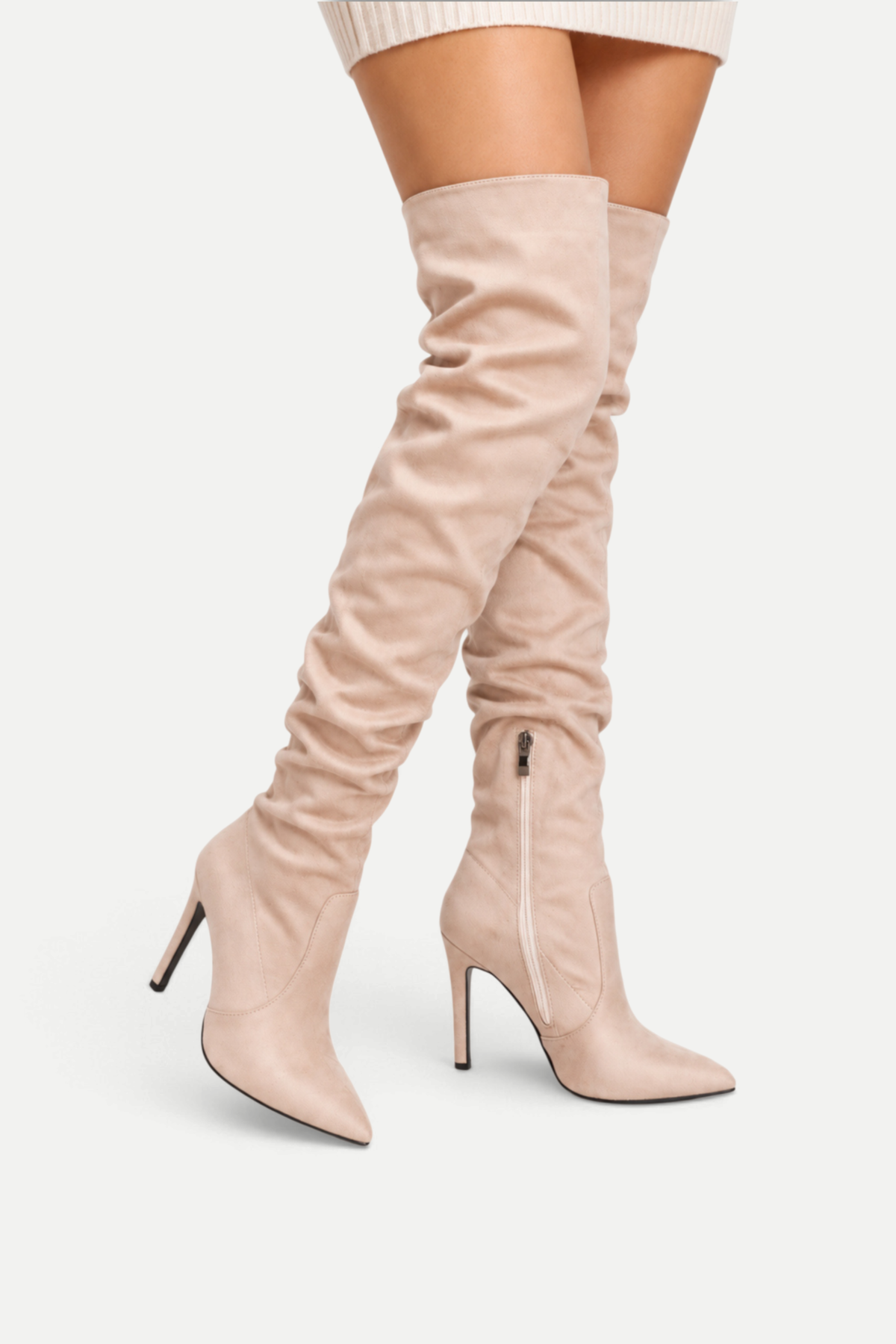 Avenelle | Pointed Toe Over-the-Knee Stiletto Boots