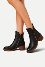 Amélie | Retro Ankle Boots with Block Heel