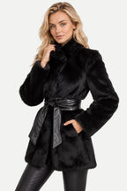 Azéliane | Belted Faux Fur Coat
