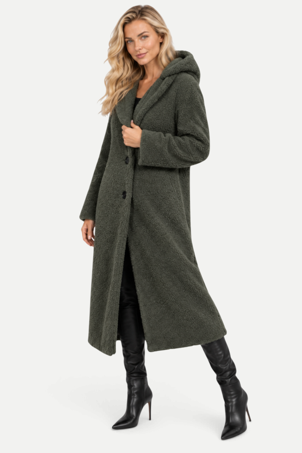 Élodine | Long Hooded Casual Coat