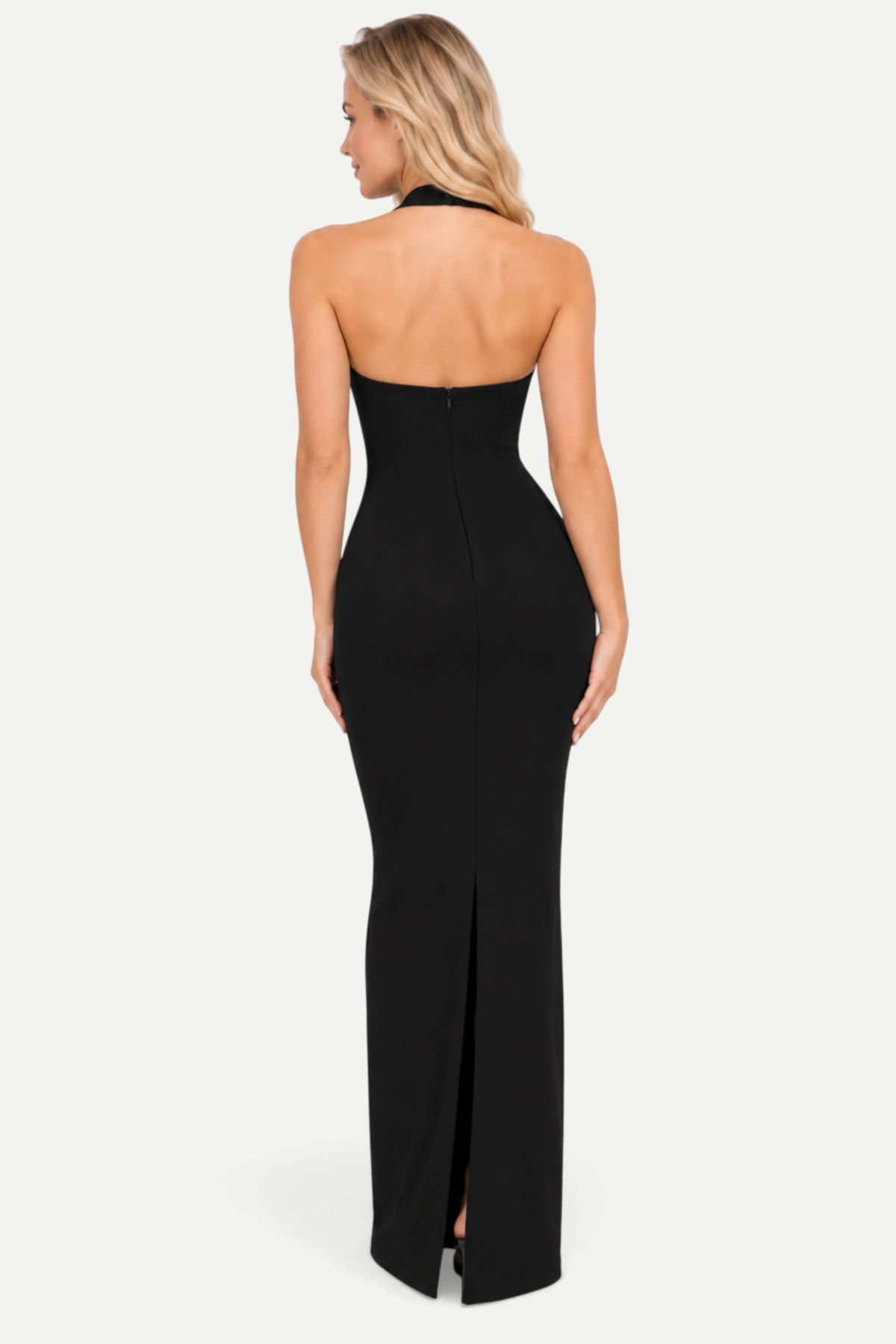 Solenne | Hollow-Out Strappy Maxi Dress