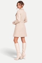 Rosalie | Single-Breasted Lapel Mid-Length Coat
