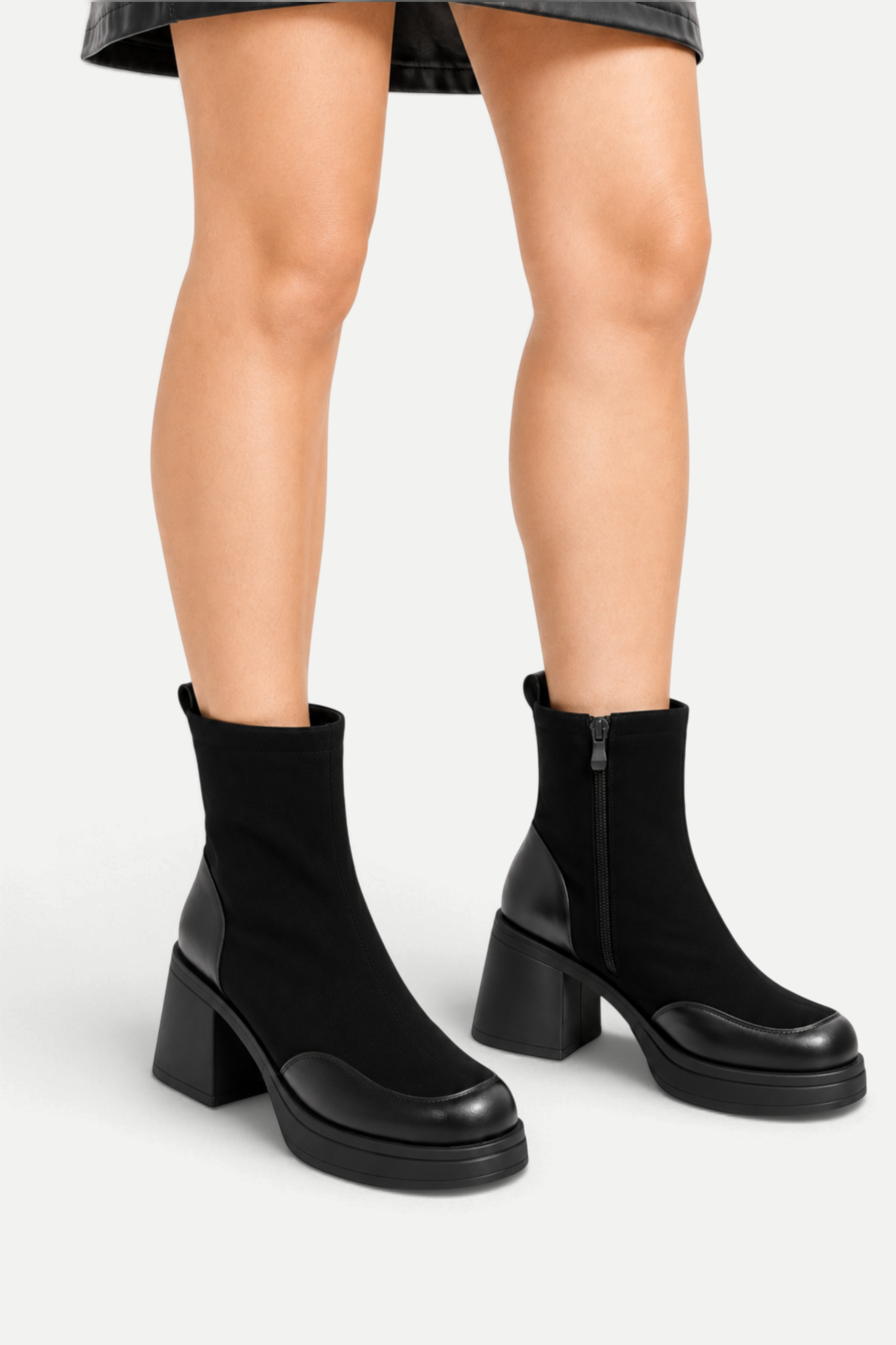Sabine | Chunky Block-Heel Ankle Boots