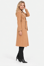 Marivelle | Belted Piped Long Coat