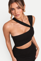 Avella | Refined Solid Color Dress