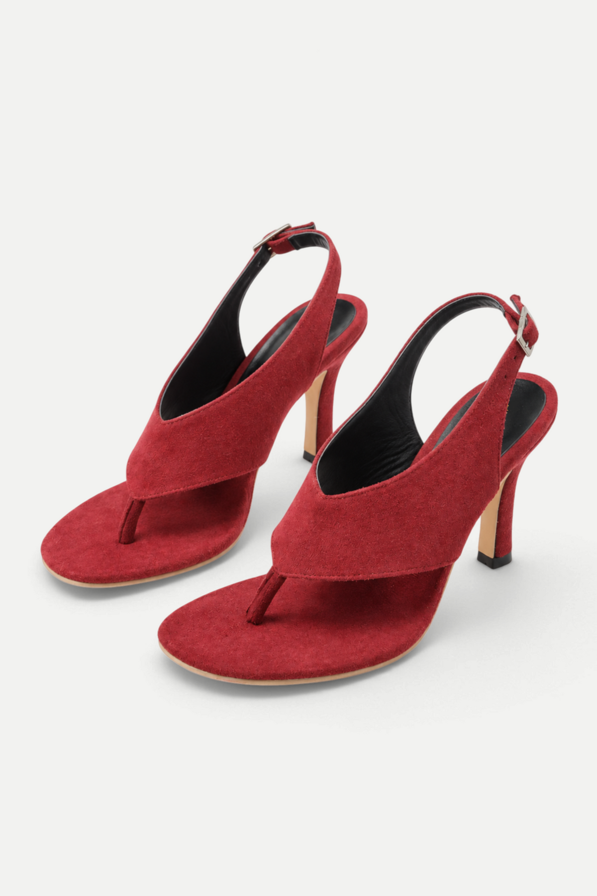 Aveliora | Suede Toe-Post Stiletto Sandals