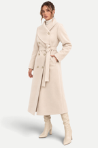 Elowen | Double-Breasted Asymmetrical Collar Coat