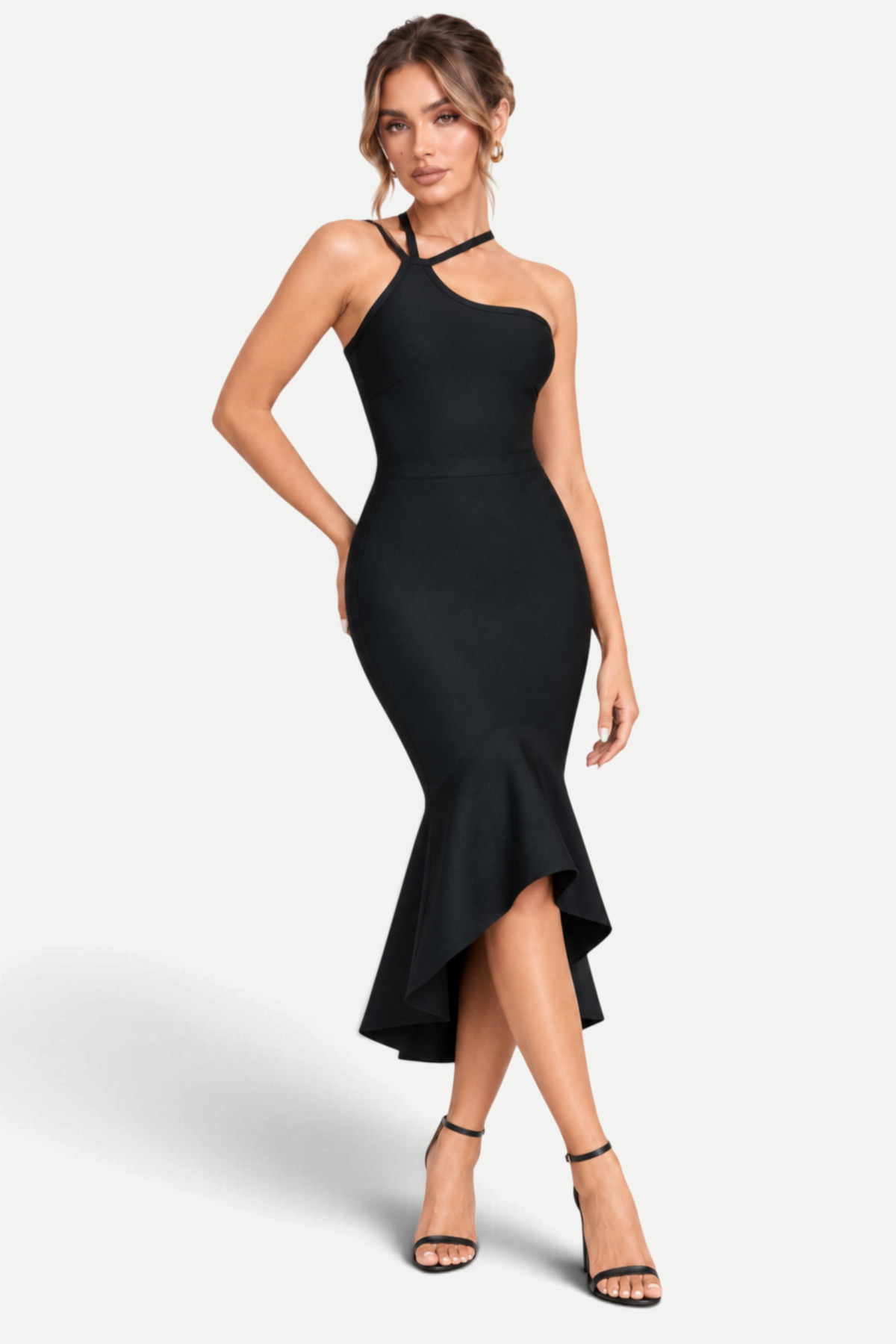Alveria | Halter Knit Strap Dress