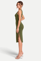 Ameliora | Drawstring Knit Pullover Dress