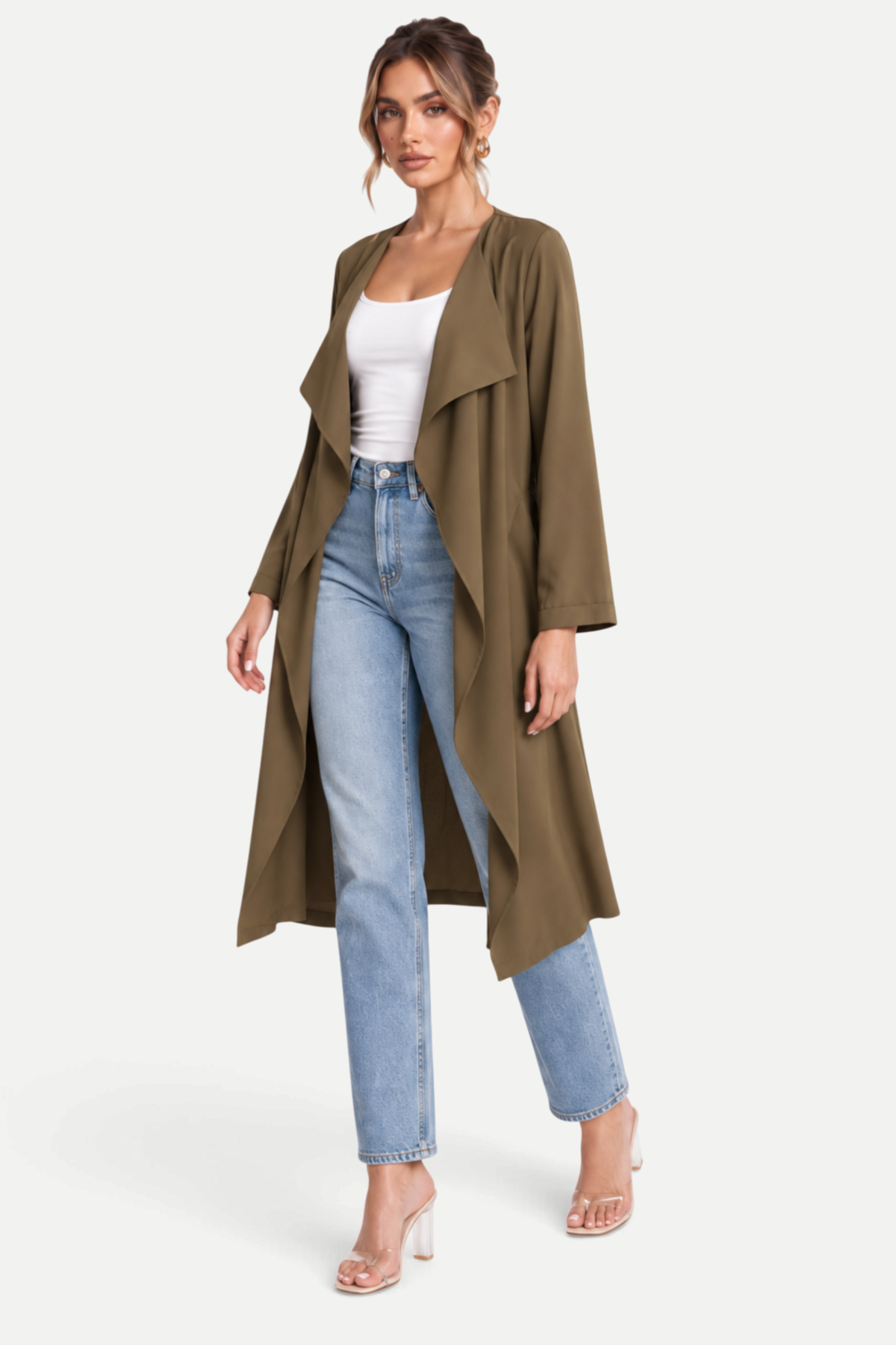 Seravelle | Mid-Length Straight Trench Coat